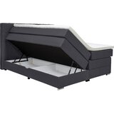 CARRYHOME POSTELJA BOXSPRING 160 cm x 200 cm , tekstil črna | Shoptok.si