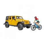 Bruder automobil Jeep Rubicon s biciklom i biciklistom | shoptok.hr