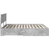  Konstrukcija postelje z vzglavjem Betonsko siva 160 x 200 cm, (5000103154) | Shoptok.si