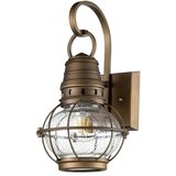 Elstead Lighting Elstead Kichler Bridgepoint Zunanja stenska svetilka, naravna medenina, IP44, (22100068) | Shoptok.si