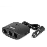 Amio Razdjenik za auto upaljač sa 3 utičnice i 2 USB porta 100W | Eponuda.ba