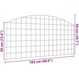  Set ograde za ribnjak 5 pcs Zelena 100 x 50 cm Čelik | shoptok.hr