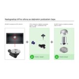 Blanco dugme PUSH CONTROL III Saten Dark Steel ( za daljinsko podizanje čepa) | Eponuda.com