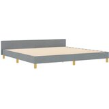  Krevetna konstrukcija Svjetlosiva 200 x 200 cm tkanina | shoptok.hr