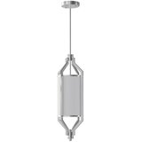 Open Design OR85853 - Luster na šipci ZUNDO 1xE27/15W/230V matni hrom/bela | Eponuda.com