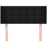  Uzglavlje s ušima crno 83x16x78/88 cm od tkanine | shoptok.hr
