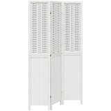 Maison Chic Paravan - Sobne pregrade 3-delni bel trden les pavlovnije, (22111754) | Shoptok.si