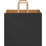  Papirnate vrećice 250 kom s ručkama crne 32x22x28 cm | shoptok.hr