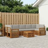  Set vanjskih sofa 8 kom. Prirodna i svjetlosiva Cijene