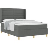 vidaXL Box Spring postelja z vzmetnico temno siva 140x200 cm tkanina Cene