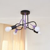  plafonski luster oxford 4xE27/15W/230V crna/ljubičasta | Eponuda.com
