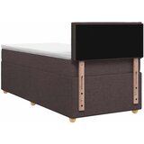 Boxspring krevet s madracem Tamno smeđa 100 x 200 cm Tkanina - Tamno smeđa 100 x 200 cm Dizajn linija | shoptok.hr