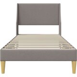  Okvir za krevet Sivo-smeđa 90 x 190 cm tkanina - Sivo-smeđa 90 x 190 cm | shoptok.hr