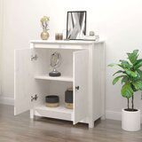  Komoda bela 70x35x80 cm trdna borovina, (20600723) | Shoptok.si