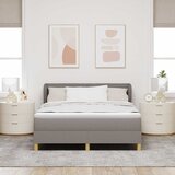  s opruga kutije Sivo-smeđa 140 x 200 cm tkanina | shoptok.hr