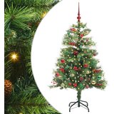  Umjetno božićno drvce 150 LED lampica Topla bijela PVC i metal | shoptok.hr