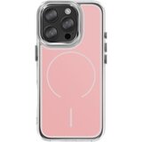 AVIZAR Ovitek MagSafe za iPhone 16 Pro Max z ojačanimi dvomaterialnimi mehkimi robovi, Roza, (5000190546) | Shoptok.si