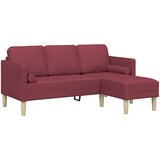  Set sofe s jastukom Vinska crvena Poliester | shoptok.hr