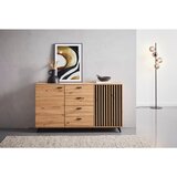 MID.YOU KOMODA, črna, barve hrasta | Shoptok.si