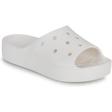 Crocs Natikači CLASSIC PLATFORM SLIDE Bela Cene
