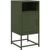 Maison Chic Nočna omarica - Nočna miza olivno zelena 36x39x78 cm jeklo, (21687701) Cene
