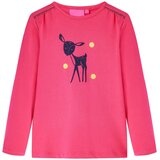  Dječja majica dugih rukava jarkoružičasta 104 | shoptok.hr