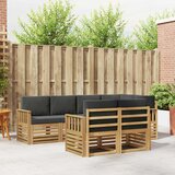  Set vanjskih sofa 7 pcs Bijela i antracit 247 x 128,5 x 73 cm | Shoptok.si
