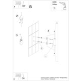 Nice Lamps Ciglasta zidna lampa Fideus – | shoptok.hr