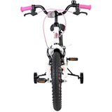 Volare dječji bicikl Lily 16″ bijelo-ružičasto-ljubičaste boje, s dvije ručne kočnice | shoptok.hr