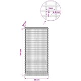  Gabion s žicom debljine 5 mm i mrežom 5x2,5 cm 50x30x100 cm Slike