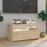 TV ormarić s LED svjetlima boja hrasta sonome 75 x 35 x 40 cm | shoptok.hr
