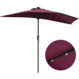 vidaXL vrtni suncobran bordo crvena 294 x 150 x 223 cm tkanina | shoptok.hr