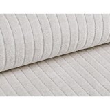 Cosmopolitan Design Bež sedežna garnitura iz rebrastega žameta 224 cm Bergano – | Shoptok.si