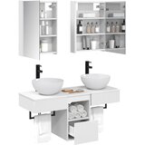  Set ormarića za kupaonicu 5 kom. Bijela Konstruirano drvo | shoptok.hr