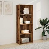  Regal za knjige boja starog drva 60x30x152 cm konstruirano drvo | shoptok.hr