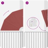 vidaXL Zaslon za zasebnost na balkonu Terakota 160 x 160 cm blago | Shoptok.si