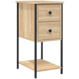 Maison Chic Nočna omarica - Nočna miza sonoma hrast 32x42x70 cm inženirski les, (21687014) Cene
