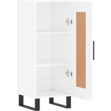  Komoda sjajna bijela 34,5 x 34 x 90 cm od konstruiranog drva | shoptok.hr