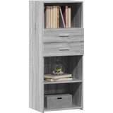  Visoka komoda siva boja hrasta 50x42,5x124 cm konstruirano drvo | Eponuda.ba