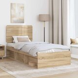  Konstrukcija postelje z vzglavjem Sonoma hrast 90 x 200 cm, (5000102497) | Shoptok.si