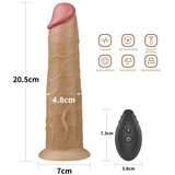 Lovetoy 2024 Vibracijski Penis Lovetoy Dual Layered Rotator 8'' | Shoptok.si