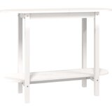  Konzolni stol bijeli 110 x 40 x 80 cm od masivne borovine | Shoptok.si