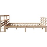  Okvir kreveta s uzglavljem 180 x 200 cm masivna borovina | shoptok.hr