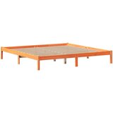 vidaXL Okvir kreveta bez madraca voštano smeđi 200x200 cm od borovine | shoptok.hr