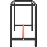  Okvir za radni stol mat crni i mat crveni 110x50x79 cm metalni | shoptok.hr