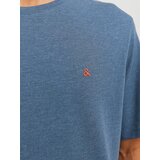 Jack & Jones Majica 'EPAULOS' plavi traper / tamno narančasta | shoptok.hr
