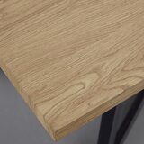 Bessagi Home rustikalna jedilna miza avola, barva hrasta | Shoptok.si
