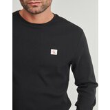 Calvin Klein Jeans Majice z dolgimi rokavi LS WAFFLE BADGE CREWNK TEE Črna | Shoptok.si