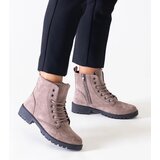 Gemre Brown eco-suede platform ankle boots Barosa Cijene