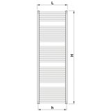 Korado kopalniški radiator rondo comfort, višina: 700 mm, širina: 450 mm | Shoptok.si